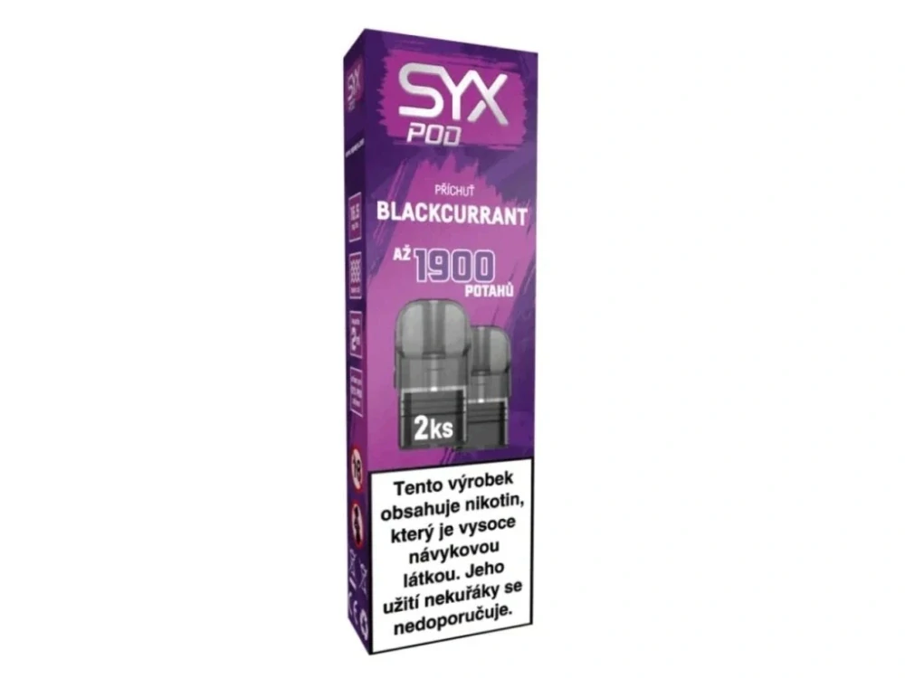 SYX - POD NÁPLŇ - BLACKCURRANT - 16,5 MG - 2x2 ML