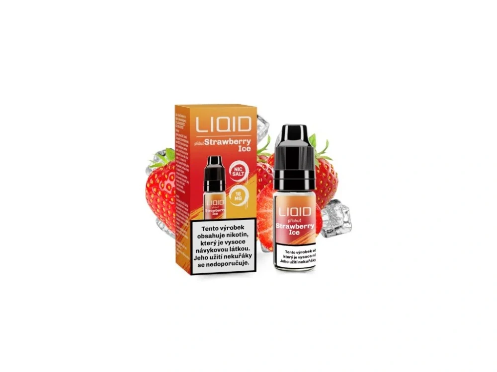 E-liquid - LIO LIQID - Strawberry Ice 10 ml / 16 mg