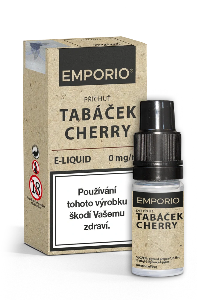 Liquid EMPORIO Tabáček Cherry 10ml - 18mg