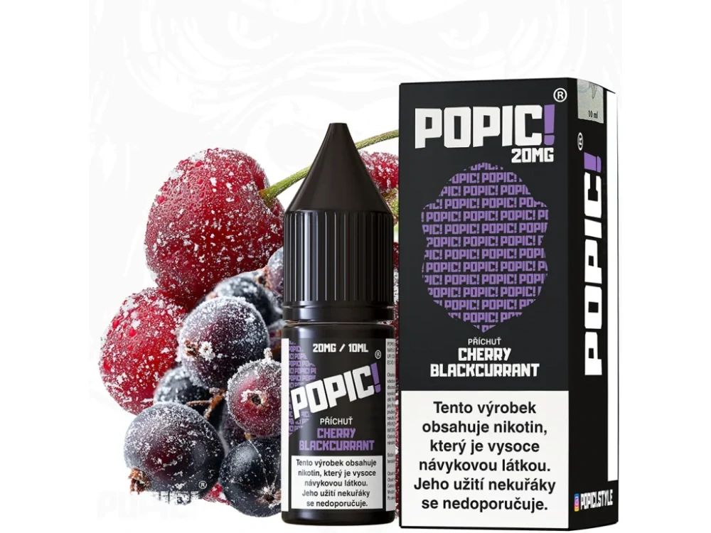 E-liquid - POPIC! - Cherry Blackcurrant 10ml / 20mg