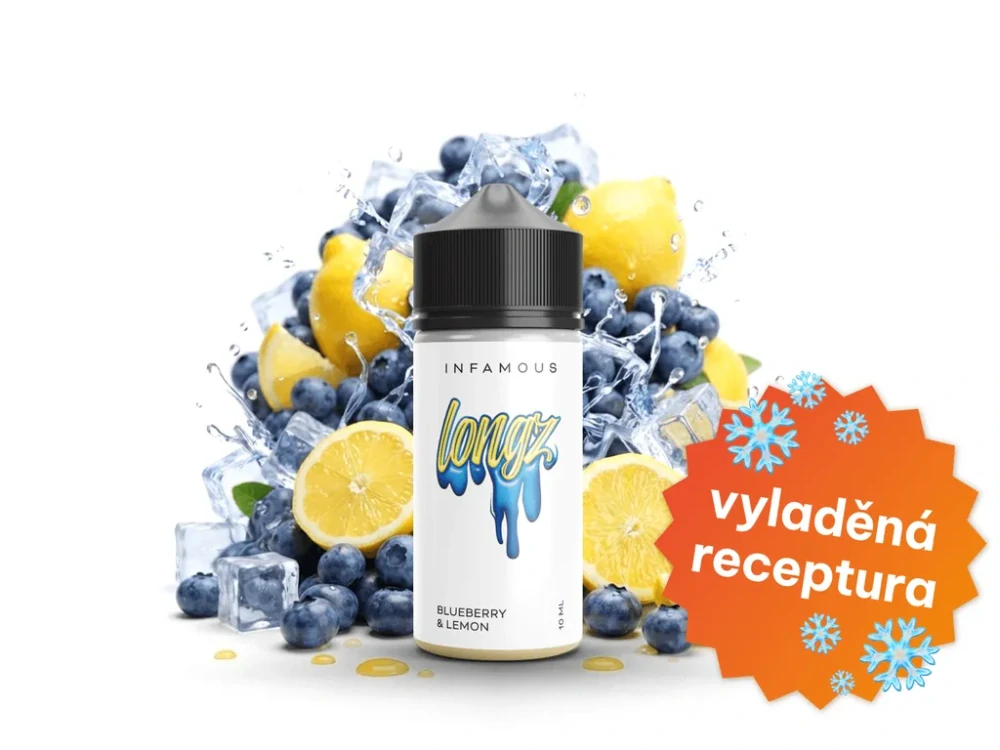 Příchuť SNV Infamous LongZ - Blueberry & Lemon 10ml/100