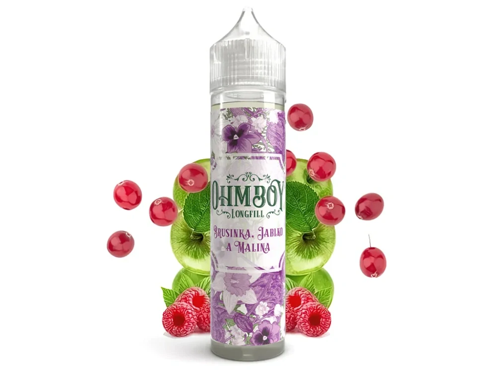 Ohmboy Volume ll - S&V - Cranberry Apple & Raspberry - 10ml Brusinka, jablko a malina