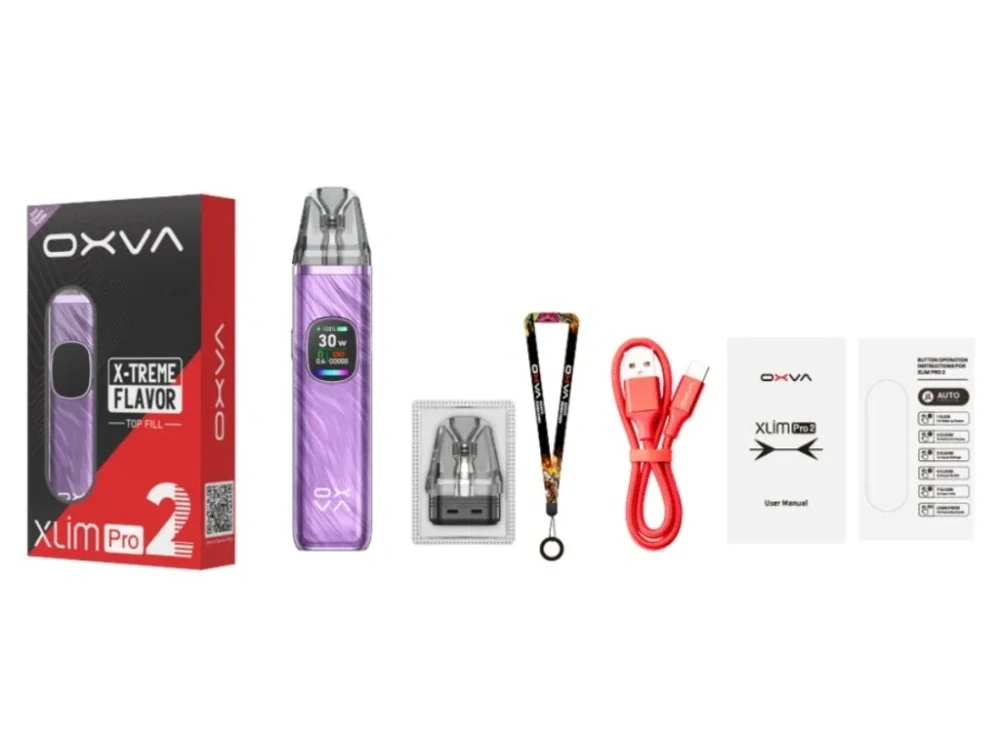 OXVA Xlim Pro 2 elektronická cigareta 1300mAh Platinum Gray 