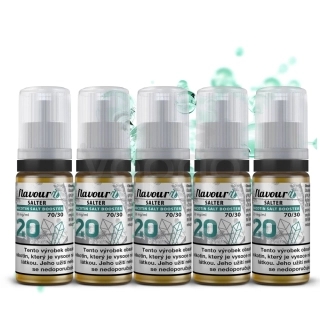 Flavourit SALTER - salt nikotinový booster - 70/30 - 5x10ml - 20mg