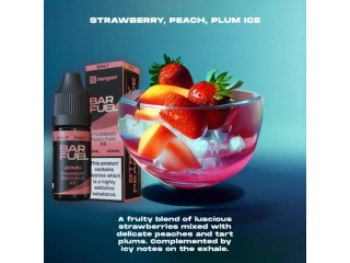 BAR FUEL Strawberry Peach Plum Ice 10mg
