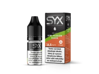 E-liquid SYX NS - Kiwi Passion Guava (Kiwi, Marakuja a Guava) 10ml 16,5mg
