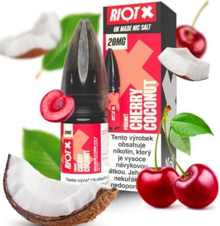 Liquid RIOT X Salt Cherry Coconut (Třešeň a kokos) 10ml-10mg