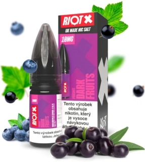 Liquid RIOT X Salt Dark Fruits (Tmavá bobulovitá směs) 10ml-20mg