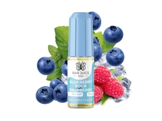 BAR JUICE 5000 Salt Blueberry Sour Raspberry 20mg 10ml Borůvka, Malina, Chladivá složka (ICE)