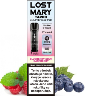 LOST MARY TAPPO Pods cartridge 1x Blueberry Sour Raspberry 17mg