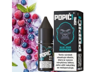 E-liquid - POPIČ! - Blue Sour Raspberry 10ml / 20mg