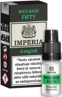 Nikotinová báze IMPERIA Fifty PG50-VG50 10ml-6mg 1Pack